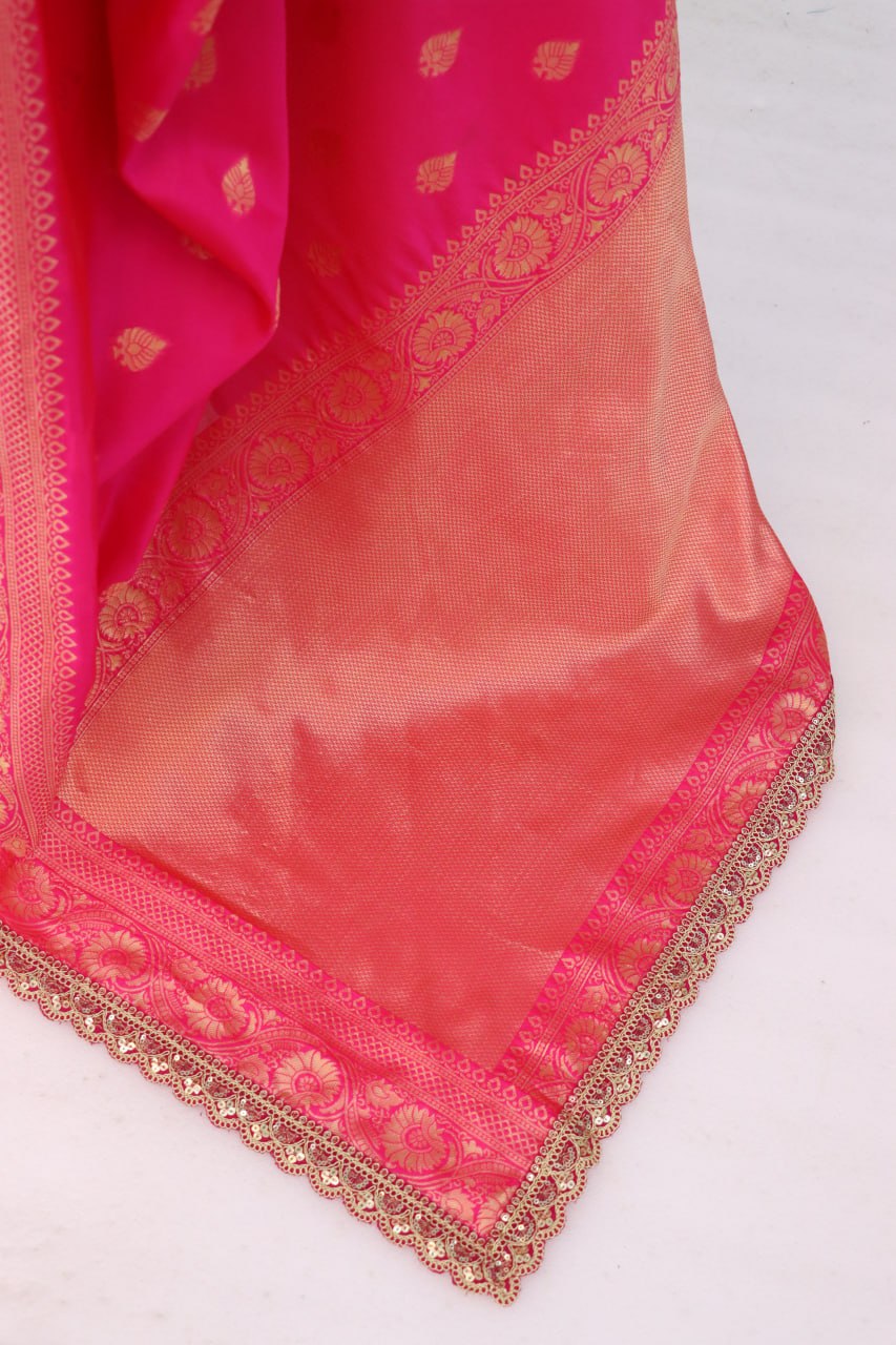 Designer Banarasi Silk Saree Blouse
