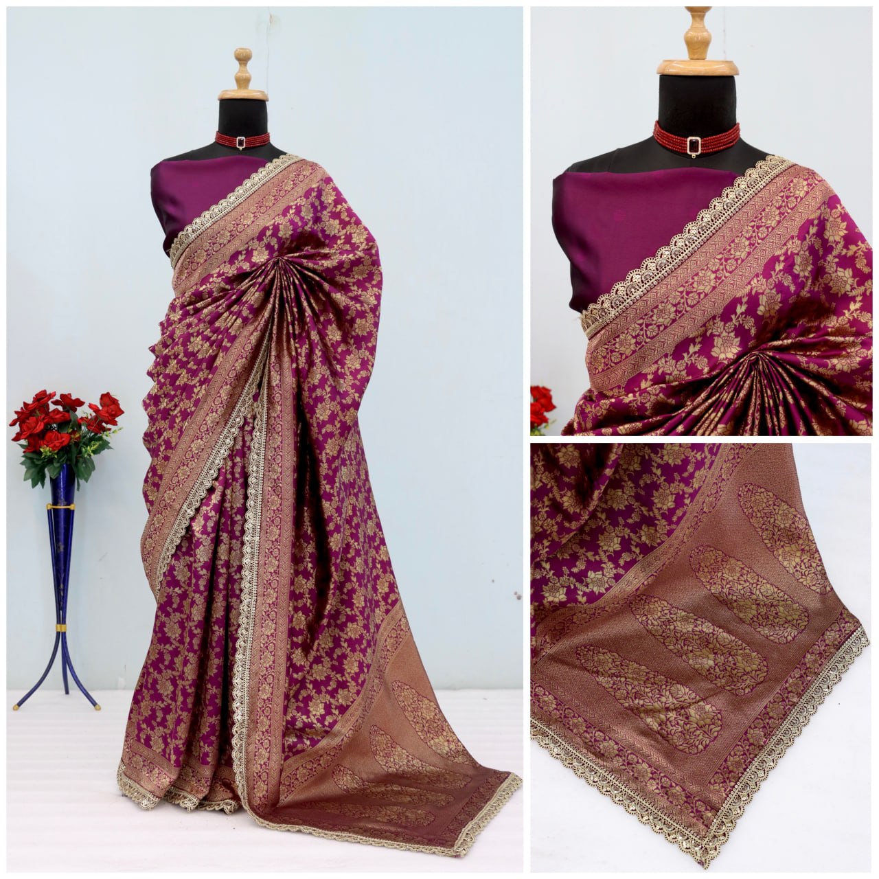 SIlk Banarasi Saree Blouse