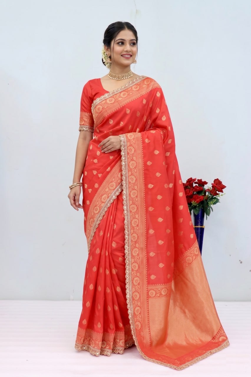 Designer Banarasi Silk Saree Blouse