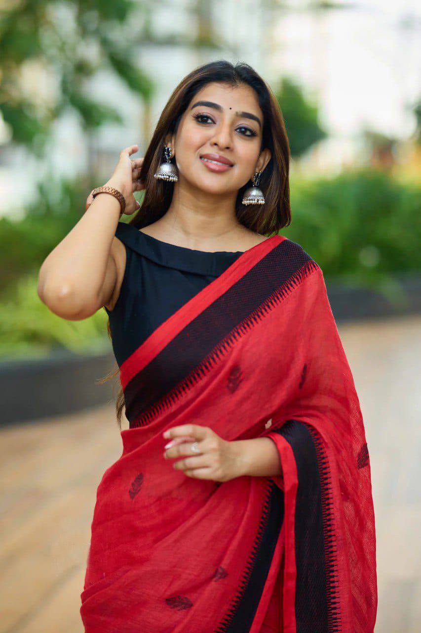Soft Lilan Slab Jacquard Saree