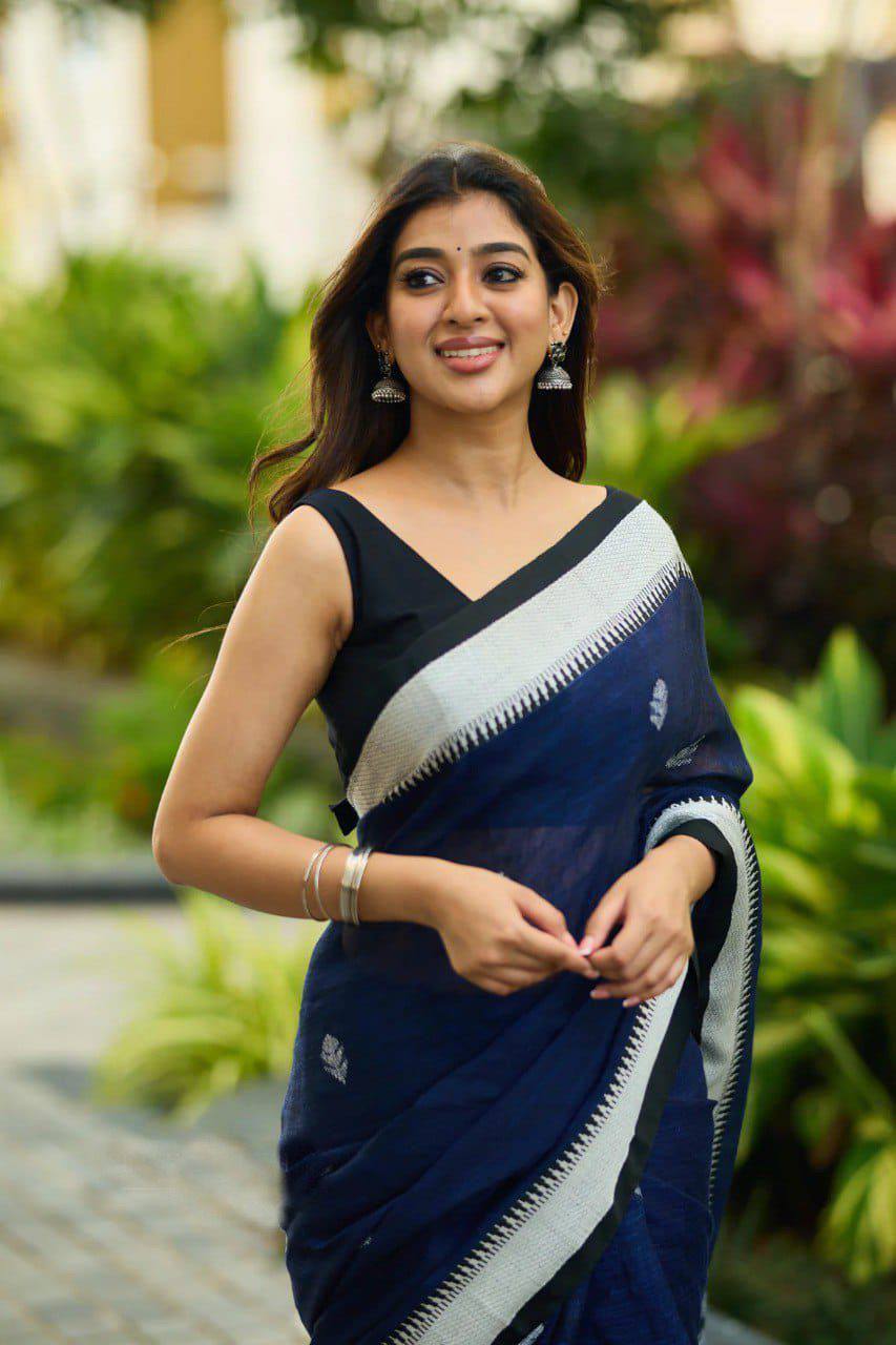 Soft Lilan Slab Jacquard Saree