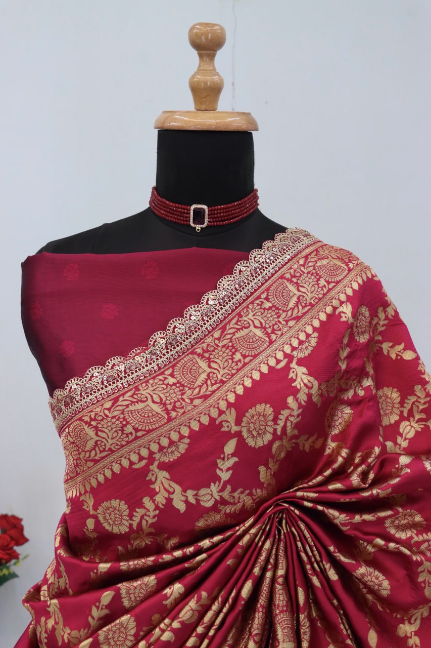 Banarasi SIlk Saree Blouse For Wedding