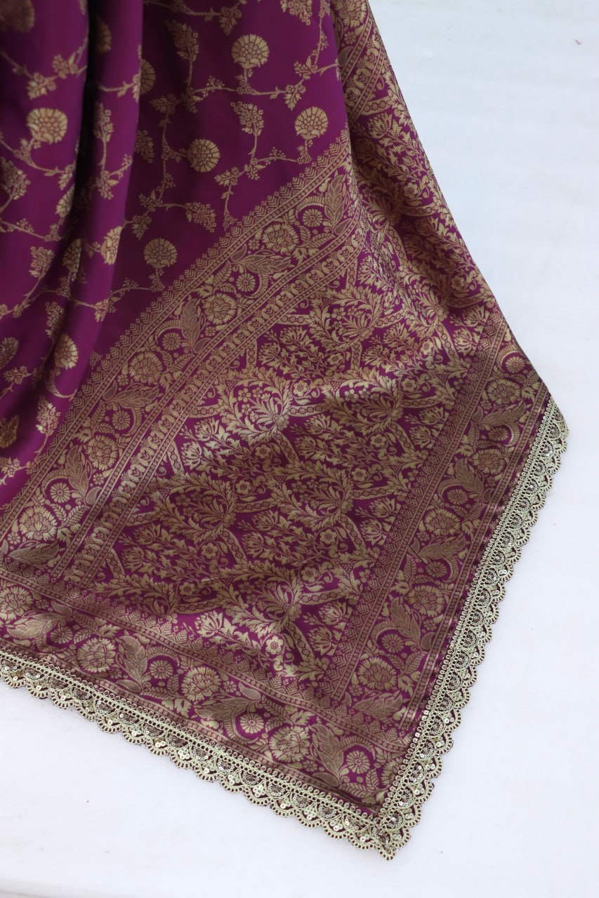 Banarasi Silk Saree Blouse For Wedding Wear
