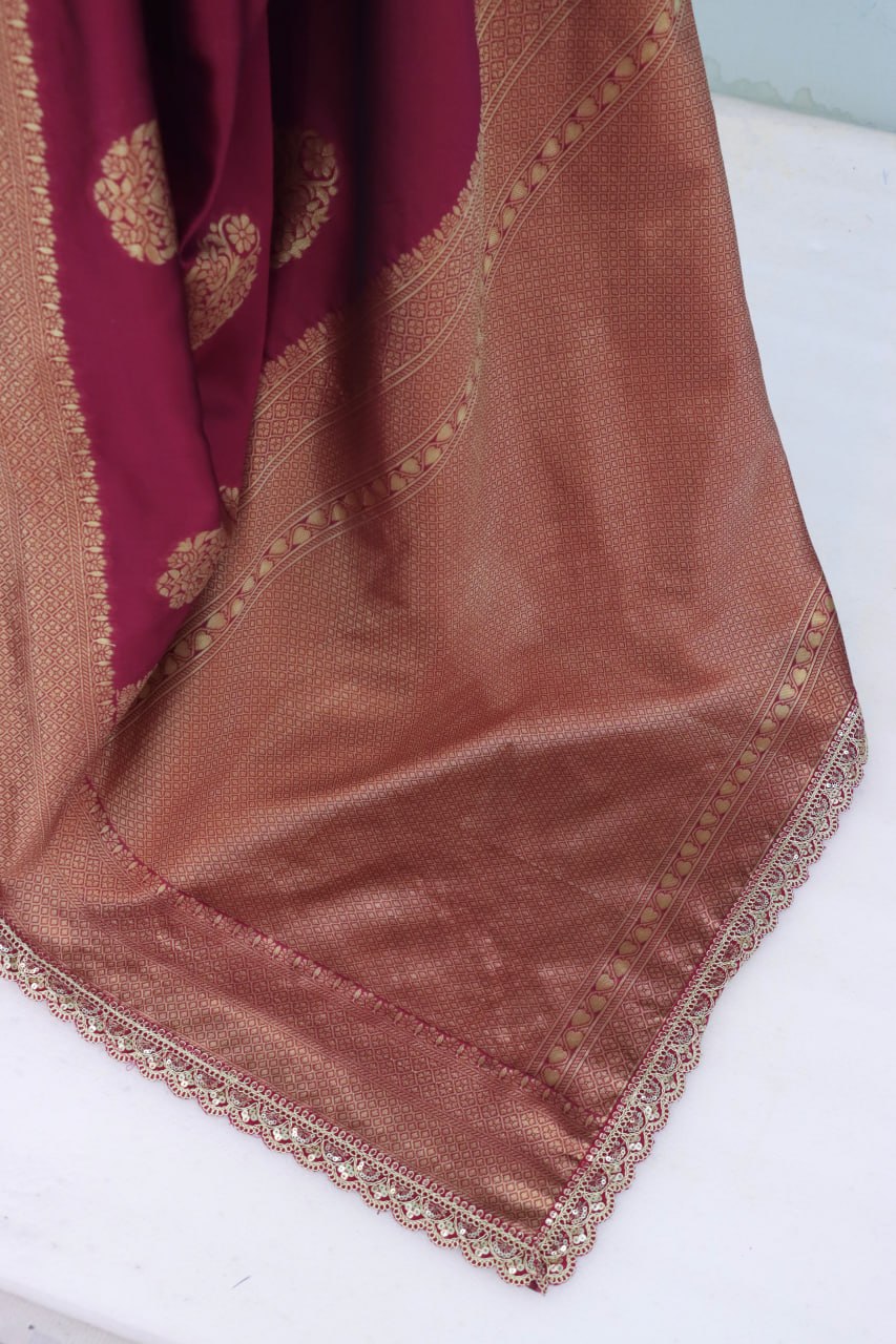 Wedding Wear Banarasi Silk Saree Blouse