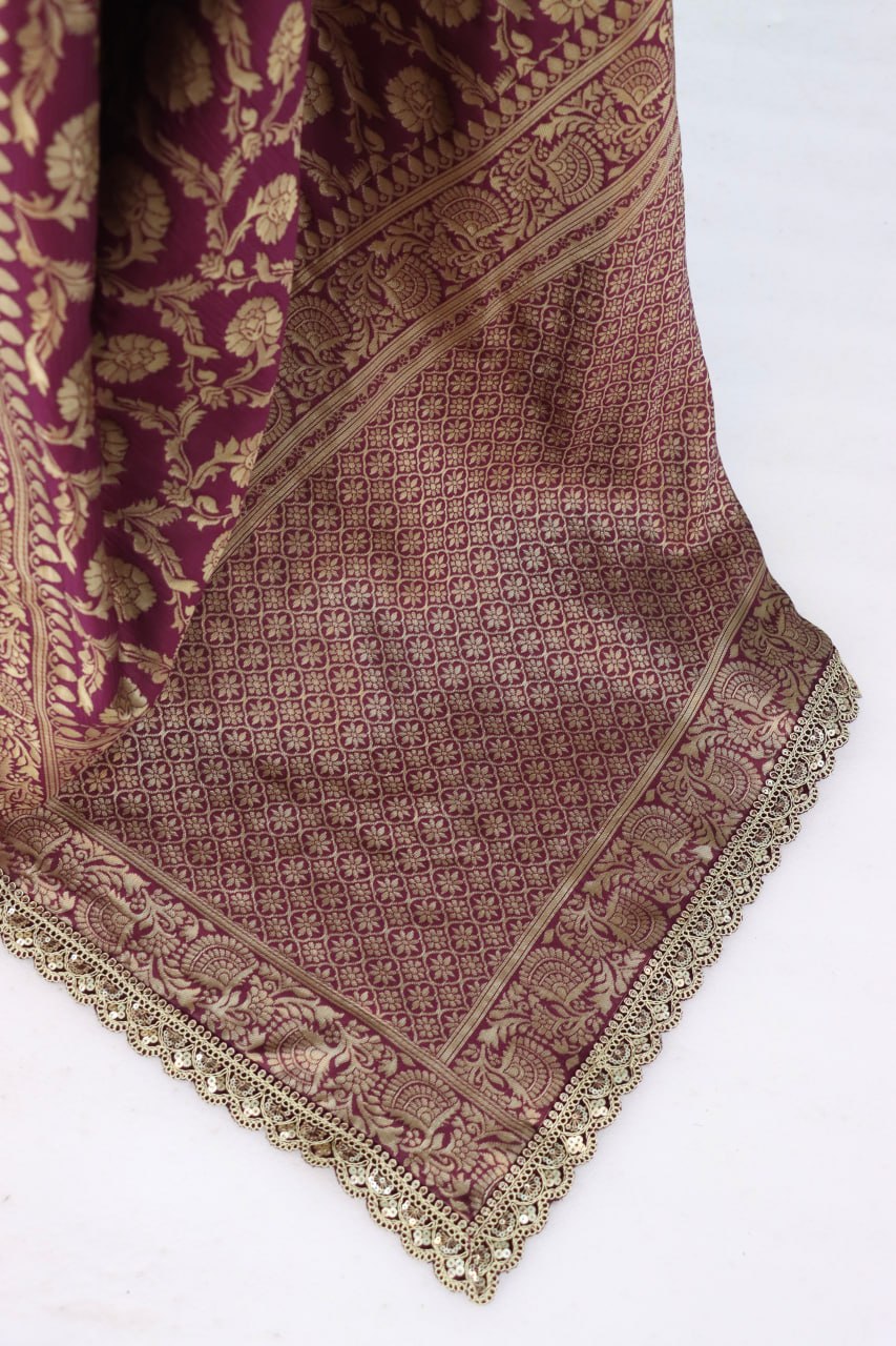 Latest Banarasi Silk Saree Blouse