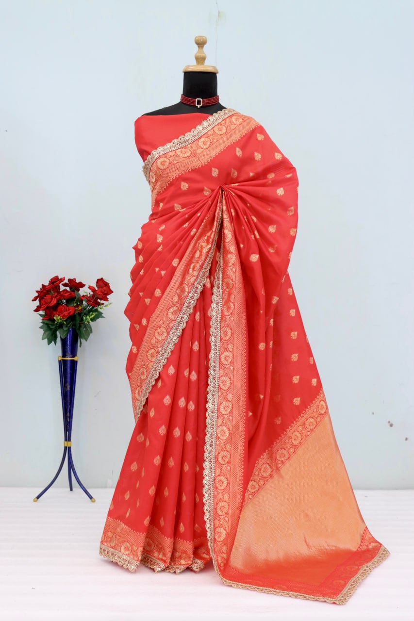 Designer Banarasi Silk Saree Blouse