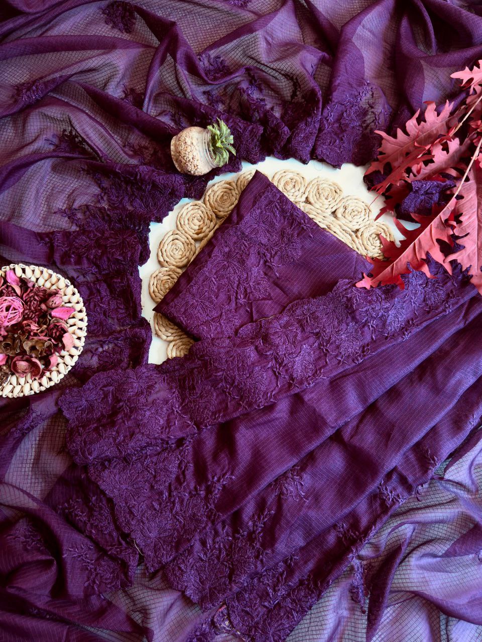Doriya Kota Silk Saree With Blouse