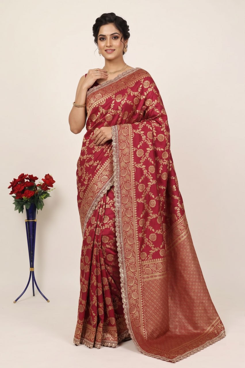 Banarasi SIlk Saree Blouse For Wedding