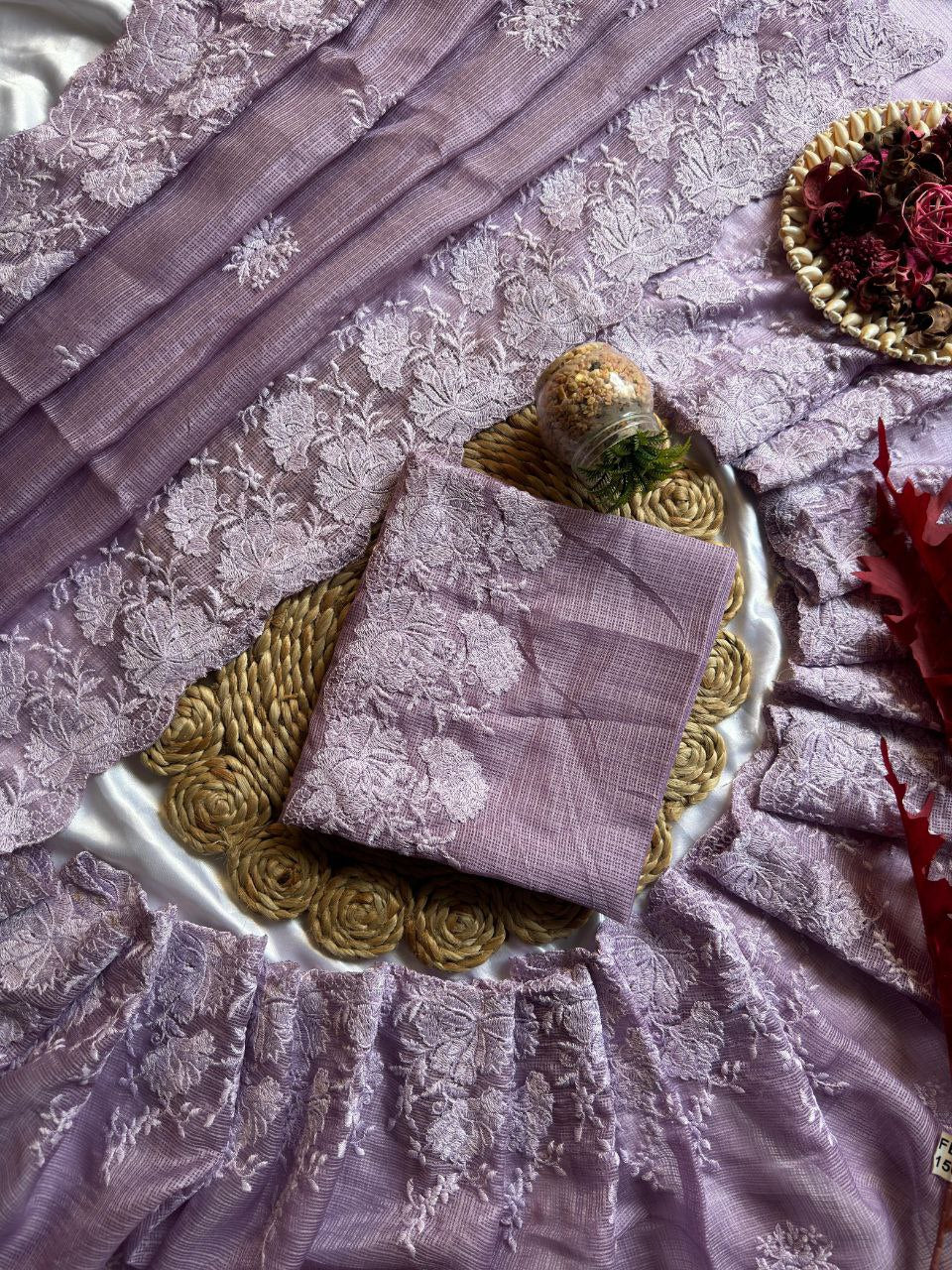 Doriya Kota Silk Saree With Blouse