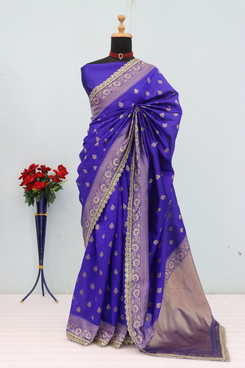 Designer Banarasi Silk Saree Blouse