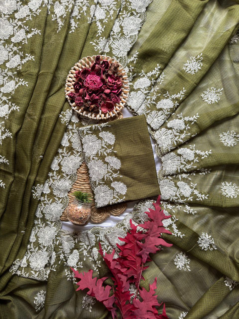Doriya Kota Silk Saree With Blouse