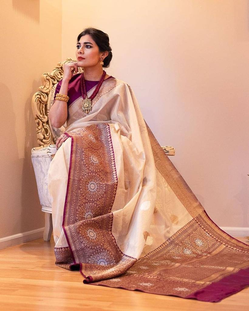 Soft Lichi Silk Saree Jacquard