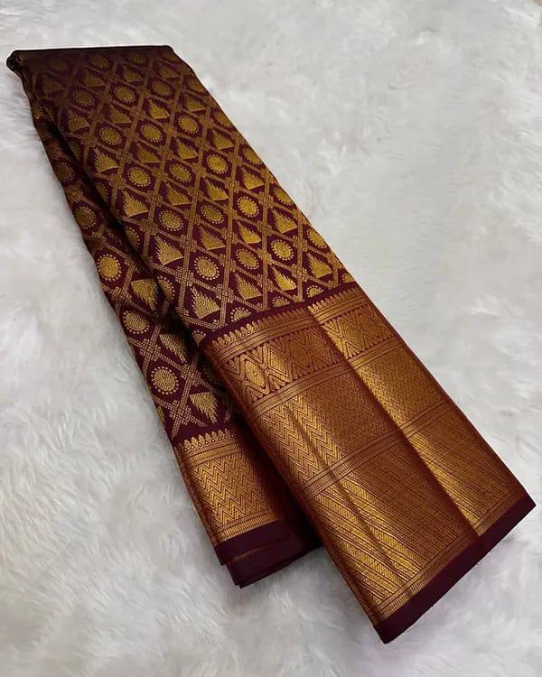Zari Soft Lichi Silk Saree