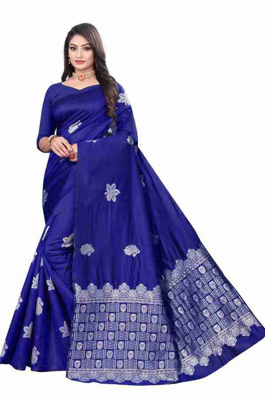 Soft Lichi Silk Saree Rich Pallu Jacquard Weaving