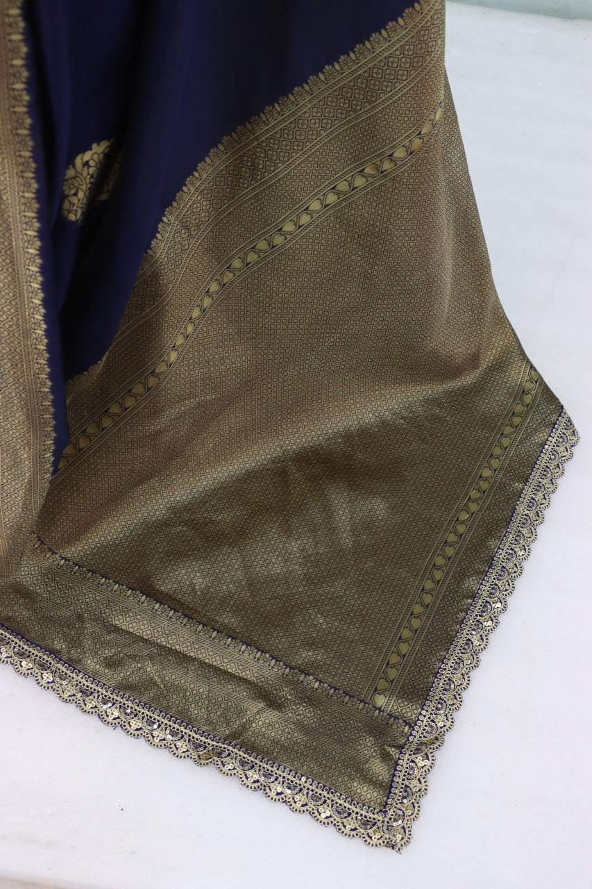 Wedding Wear Banarasi Silk Saree Blouse