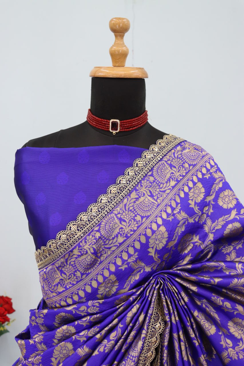 Latest Banarasi Silk Saree Blouse
