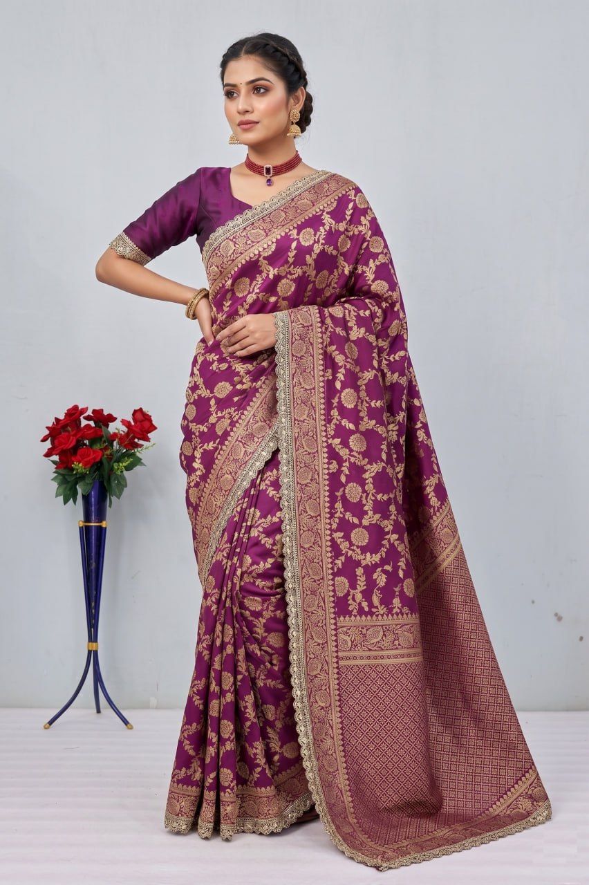 Banarasi SIlk Saree Blouse For Wedding