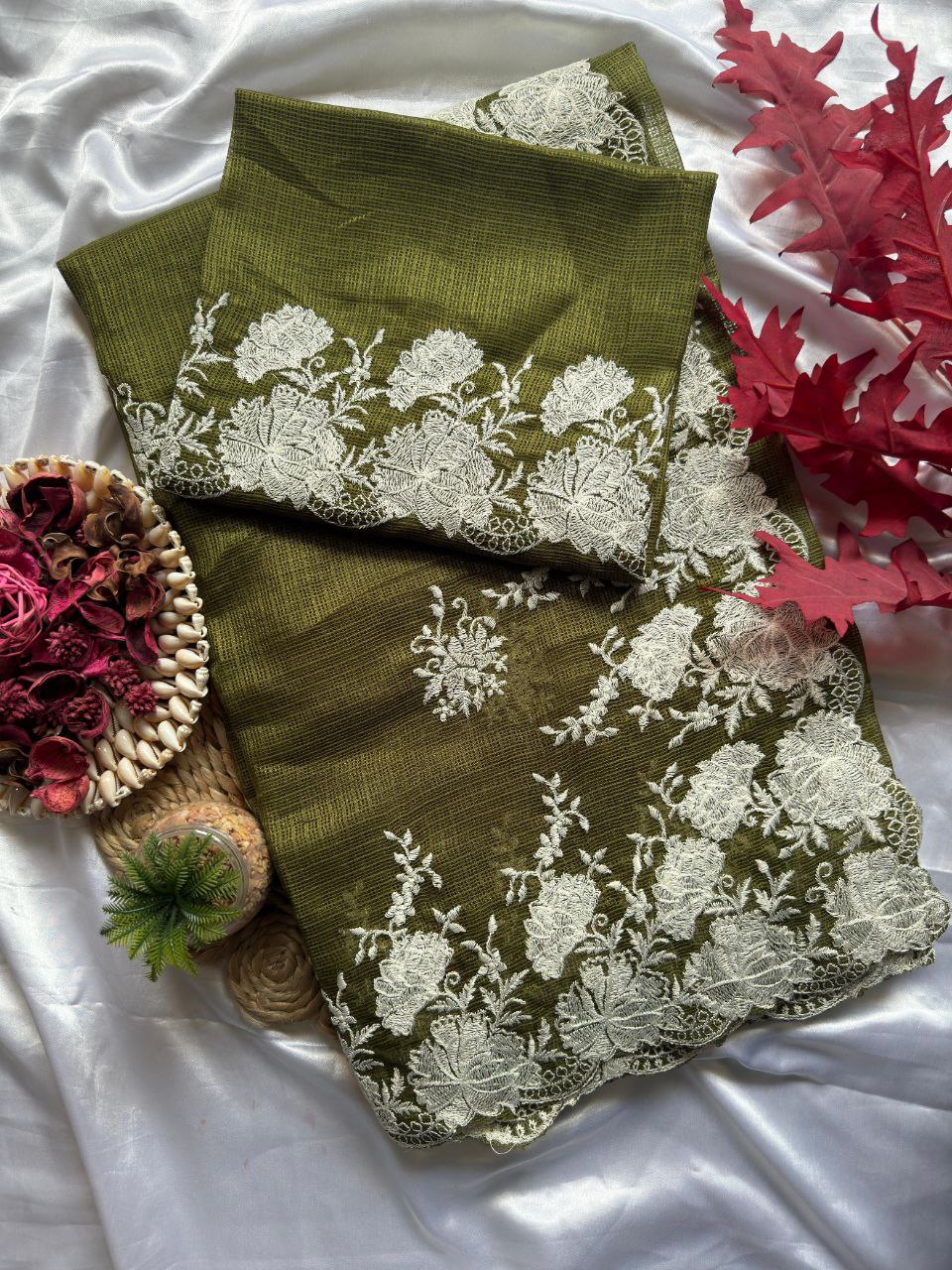 Doriya Kota Silk Saree With Blouse