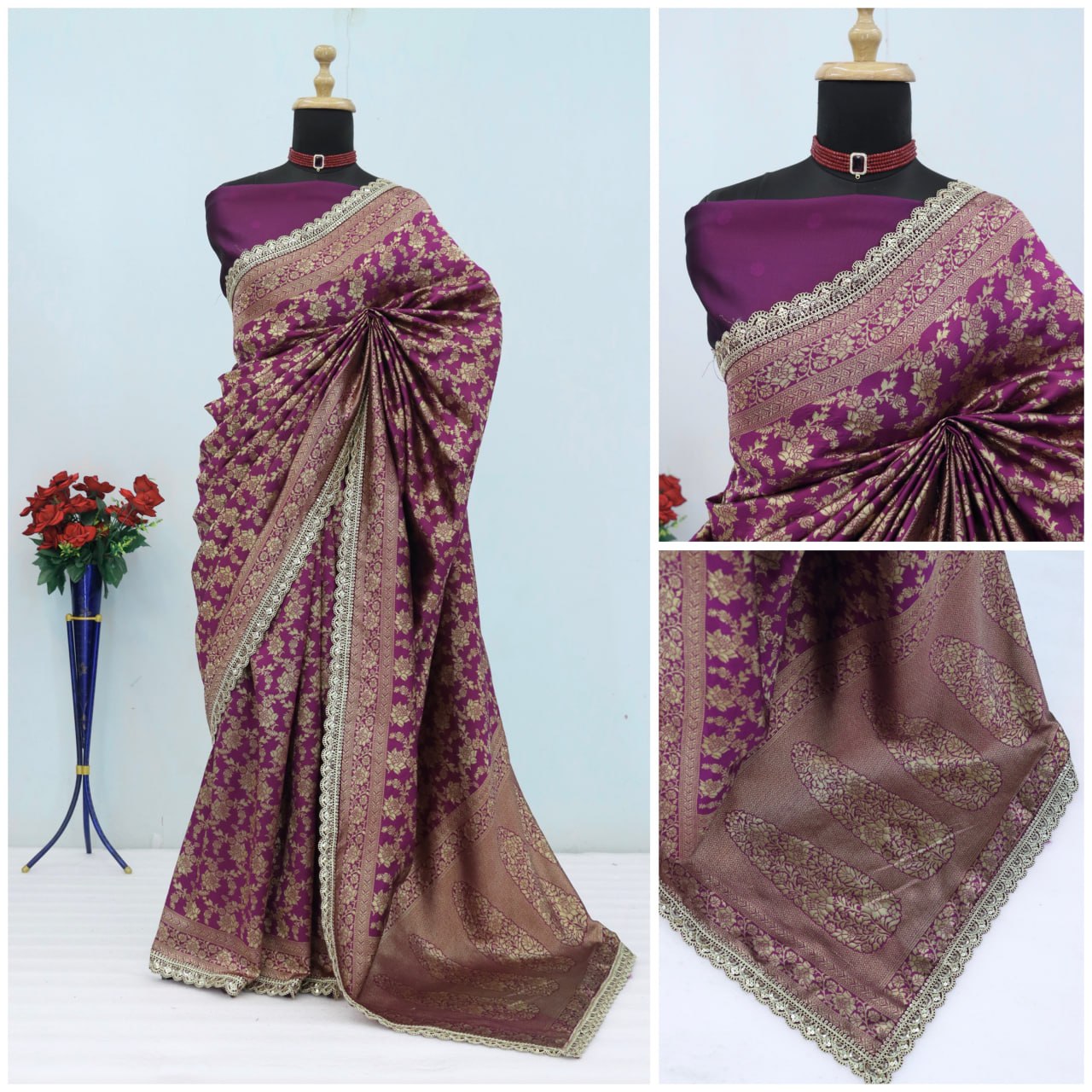 SIlk Banarasi Saree Blouse