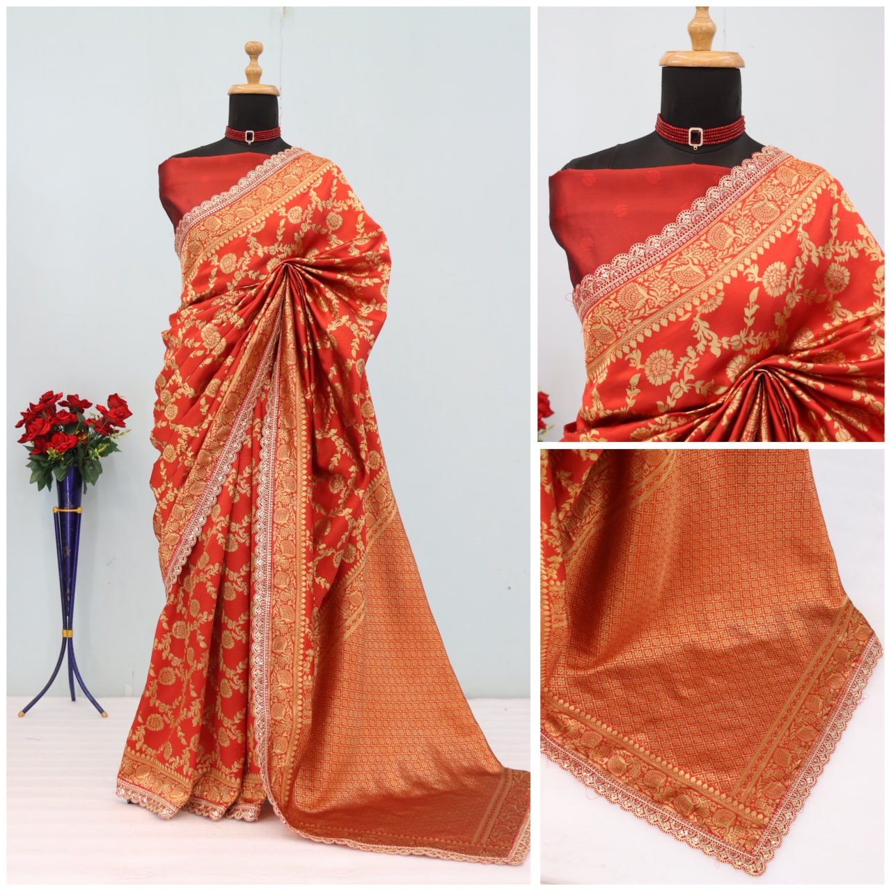 Banarasi SIlk Saree Blouse For Wedding