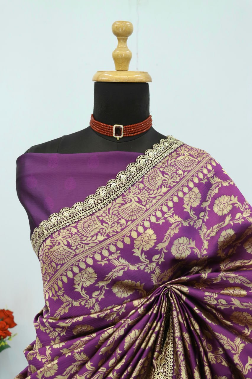 Latest Banarasi Silk Saree Blouse