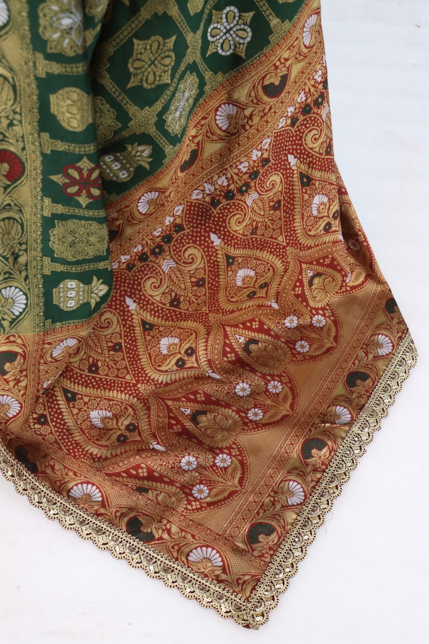 Latest Banarasi Silk Saree Blouse