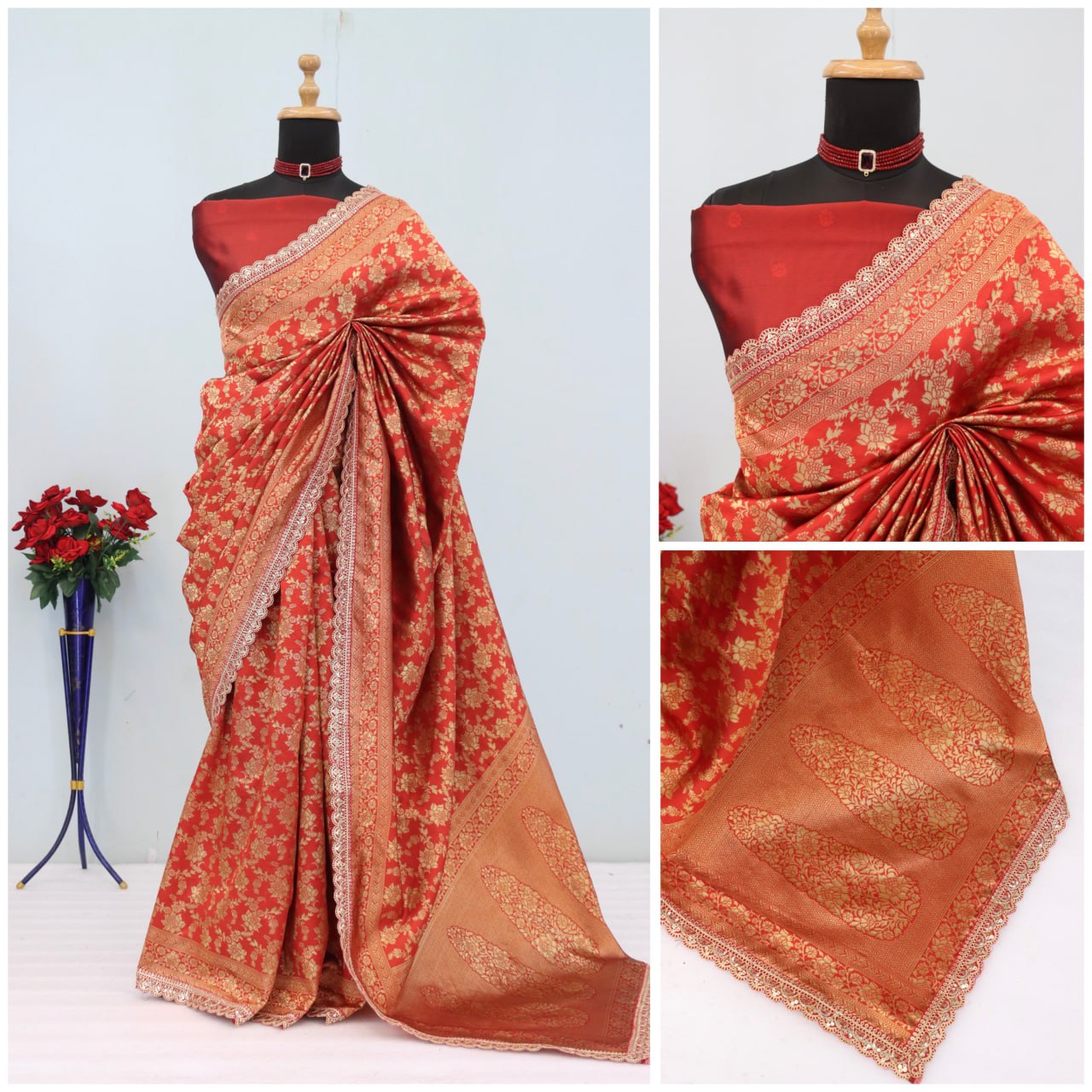 SIlk Banarasi Saree Blouse