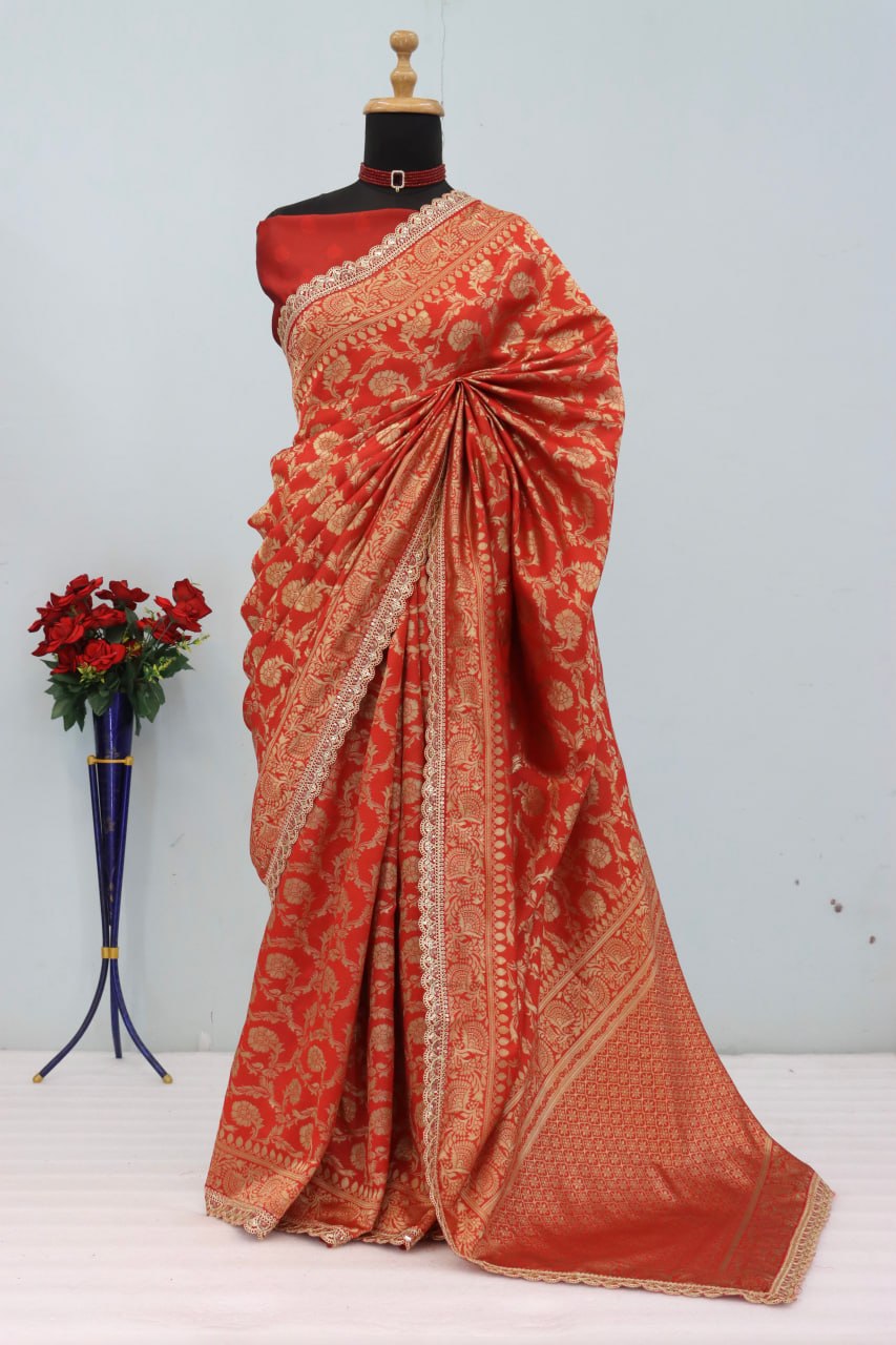 Latest Banarasi Silk Saree Blouse