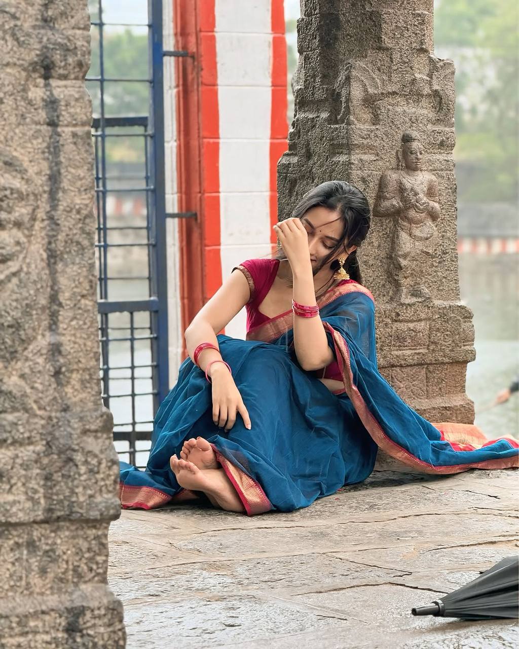 Latest Blue Color Banarasi Silk Saree