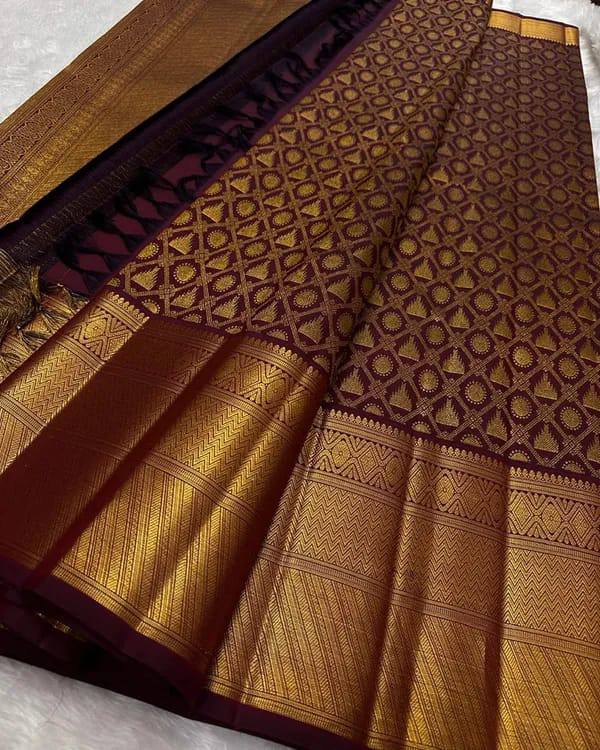 Zari Soft Lichi Silk Saree