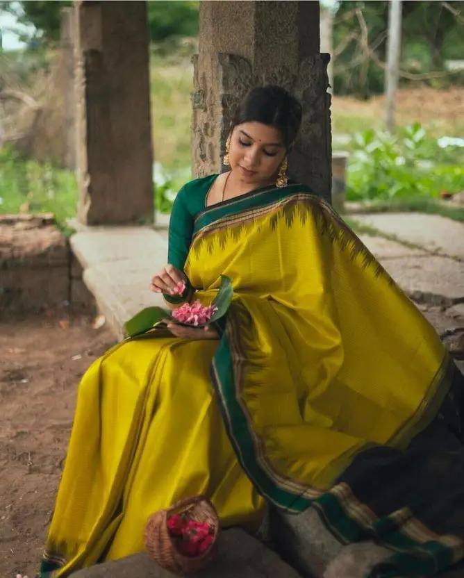 Exquisite Soft Lichi Silk Saree