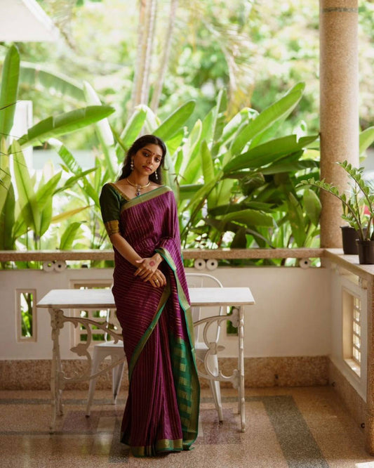 Soft Lichi Silk Saree
