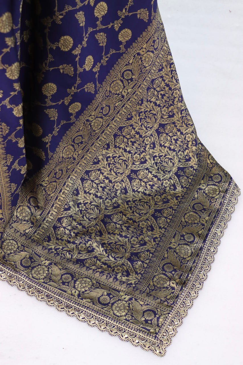 Banarasi Silk Saree Blouse For Wedding Wear