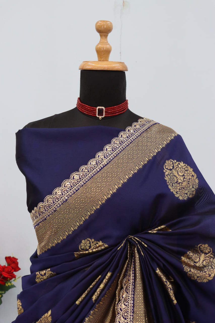 Wedding Wear Banarasi Silk Saree Blouse