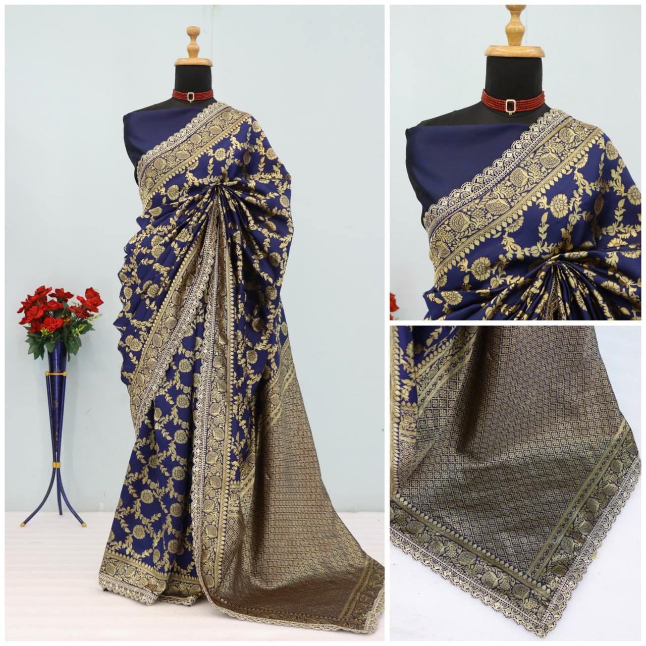 Banarasi SIlk Saree Blouse For Wedding