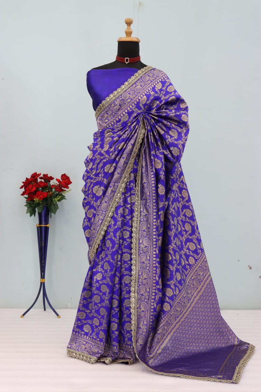 Latest Banarasi Silk Saree Blouse