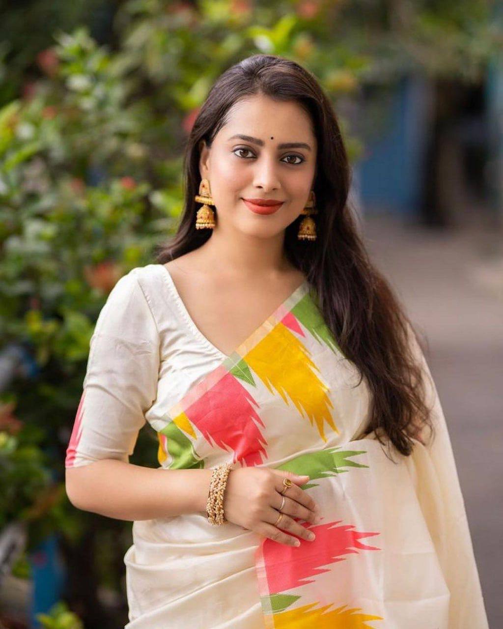 Lichi Silk Jacquard Work Saree