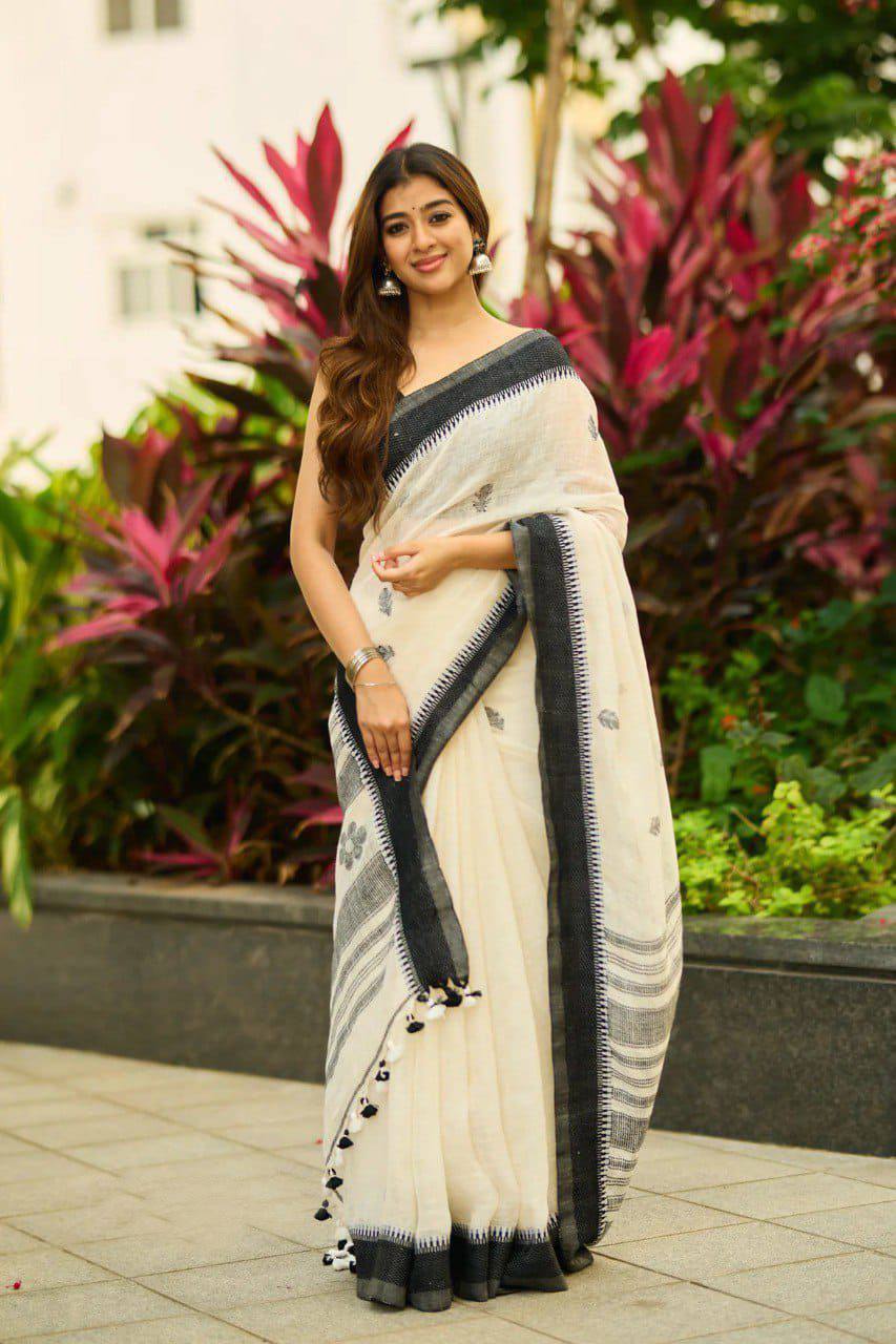 Soft Lilan Slab Jacquard Saree