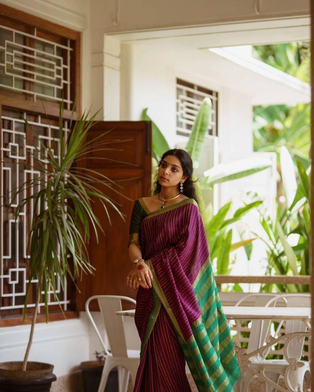 Soft Lichi Silk Saree
