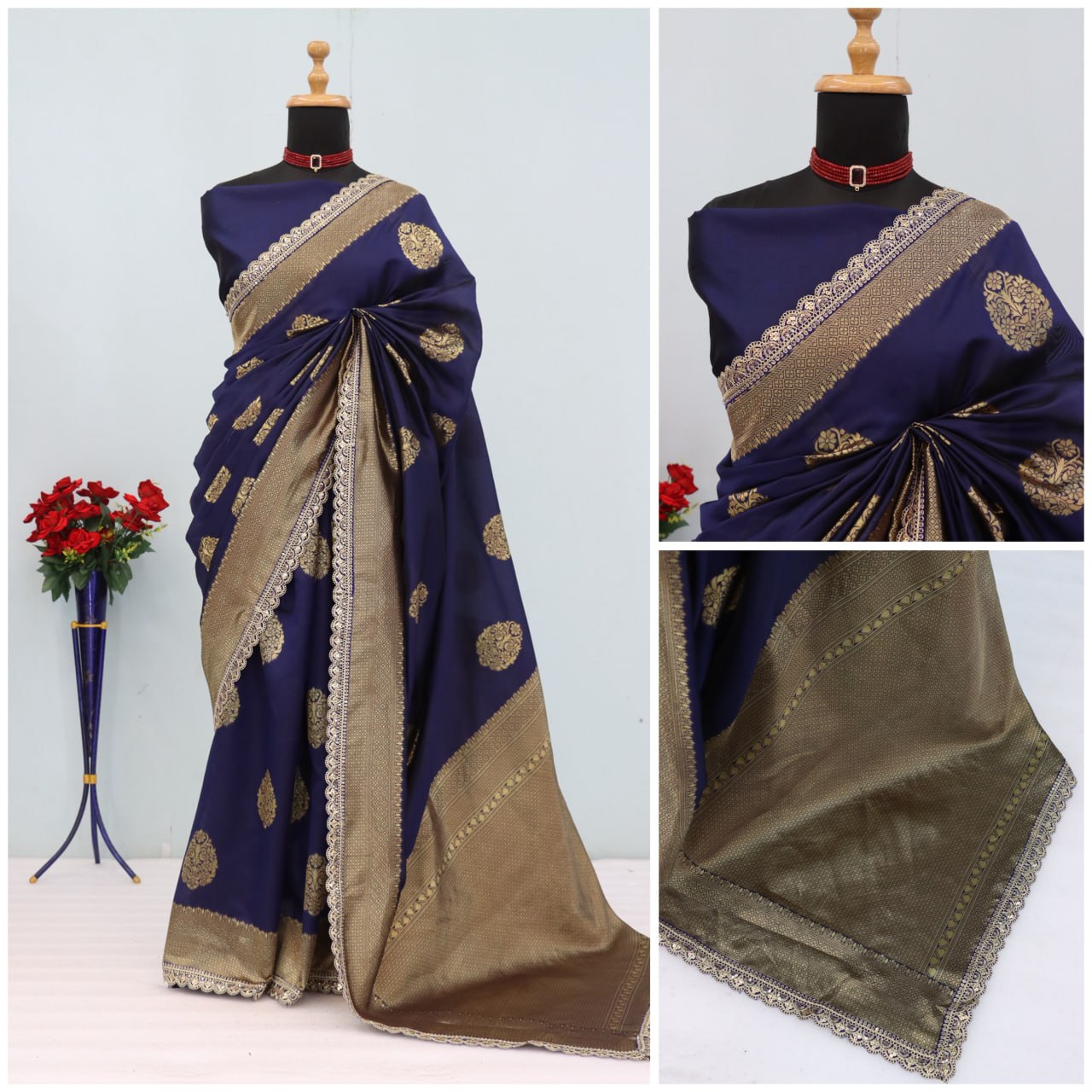 Wedding Wear Banarasi Silk Saree Blouse