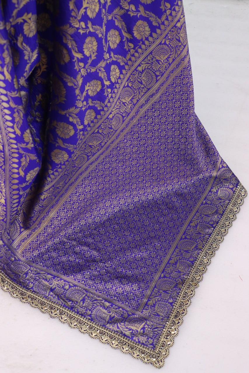 Latest Banarasi Silk Saree Blouse