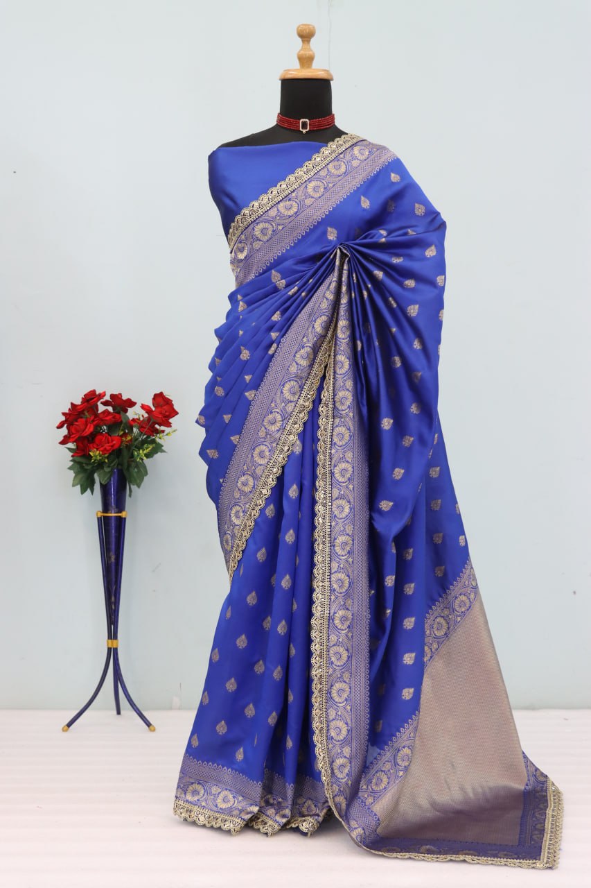 Designer Banarasi Silk Saree Blouse
