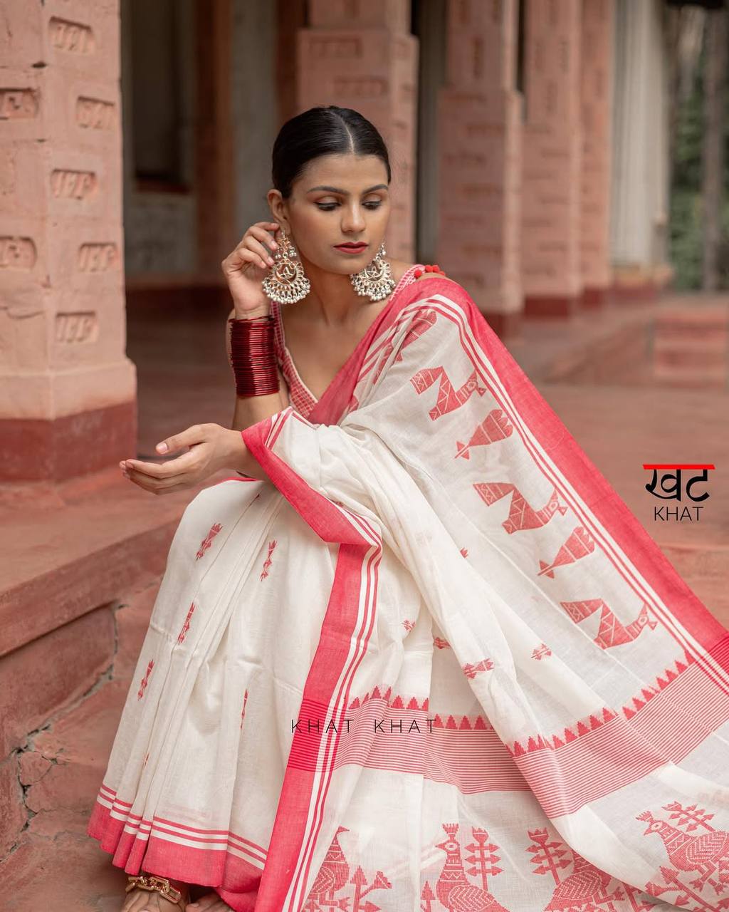 Soft Lilan Slab Saree with Jacquard Work