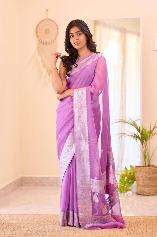 Purple Color Lilan Saree