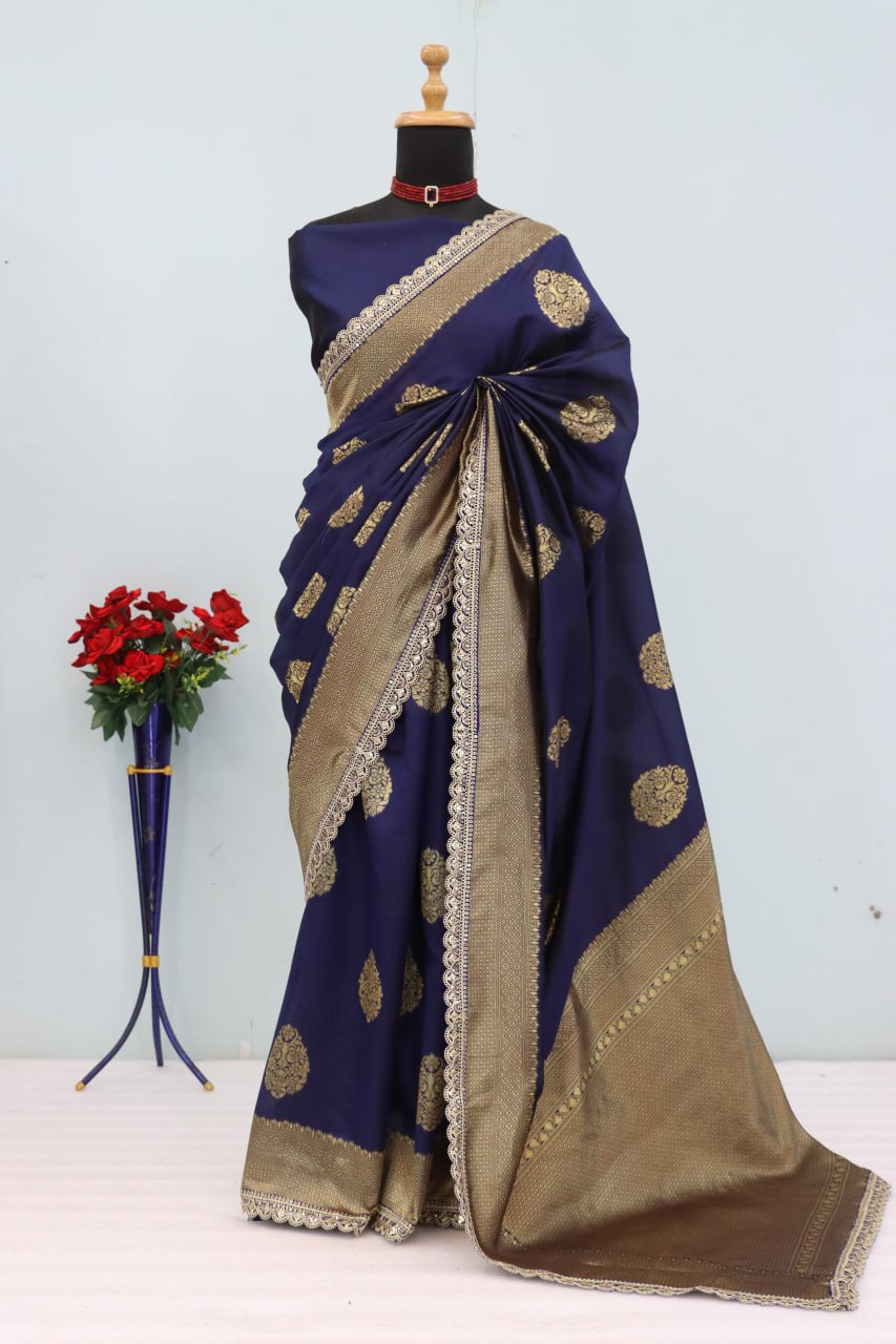Wedding Wear Banarasi Silk Saree Blouse