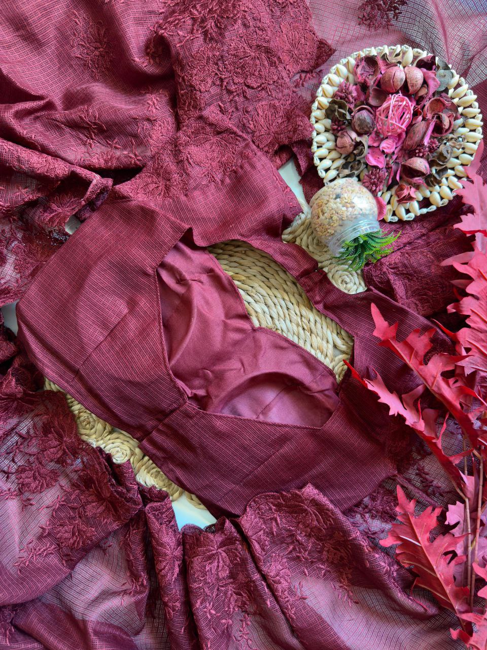 Doriya Kota Silk Saree With Blouse