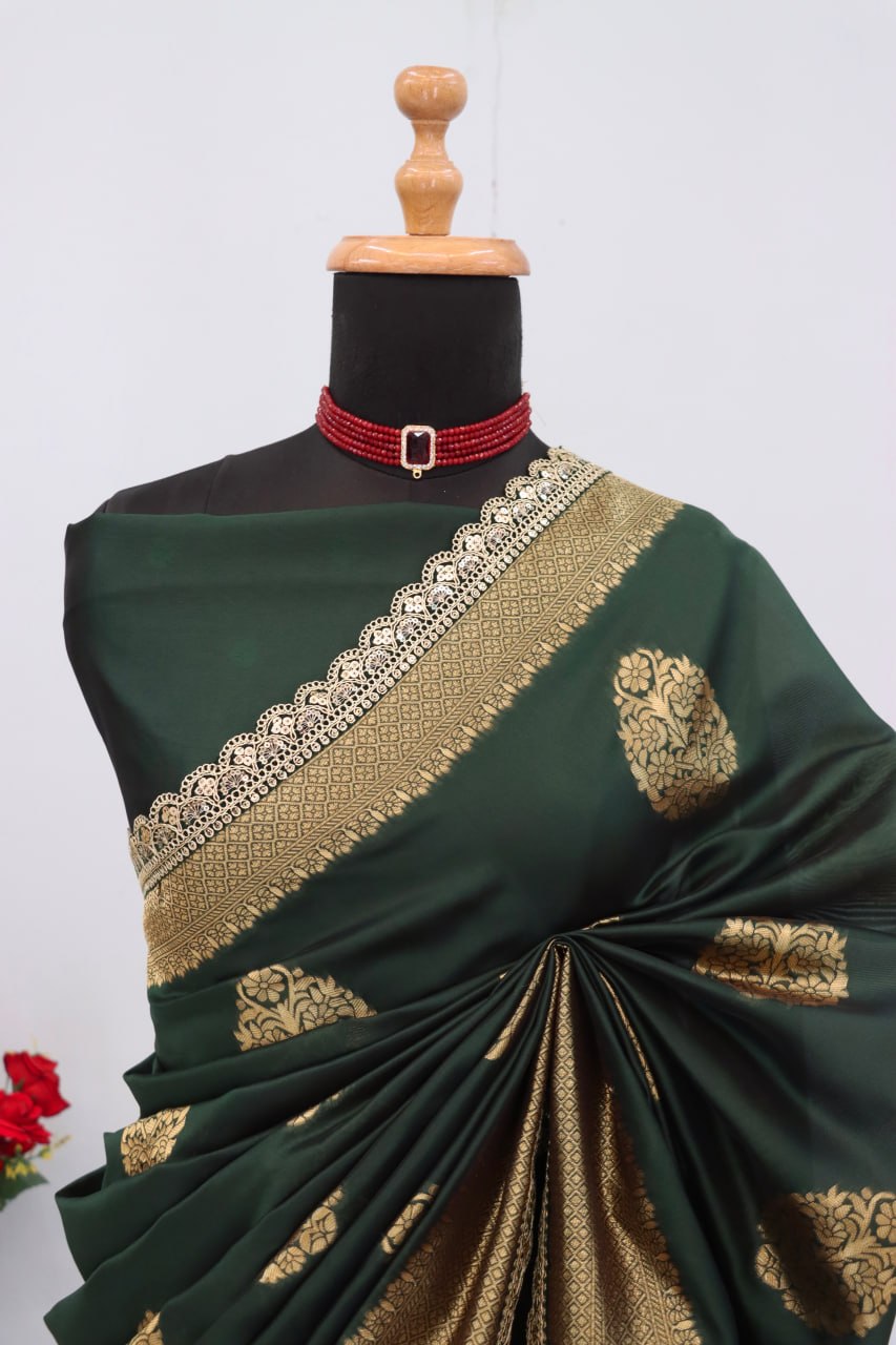 Wedding Wear Banarasi Silk Saree Blouse