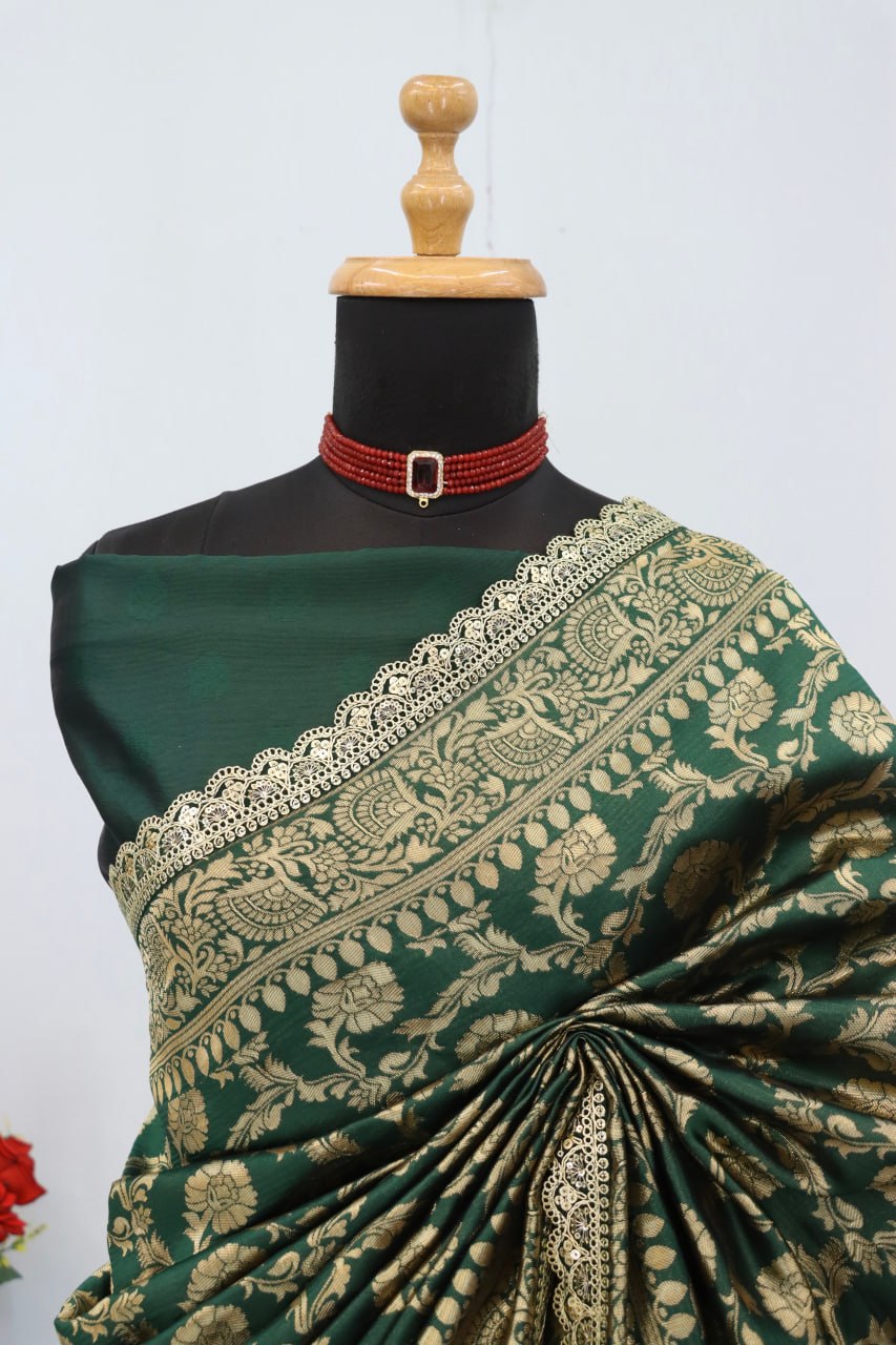 Latest Banarasi Silk Saree Blouse