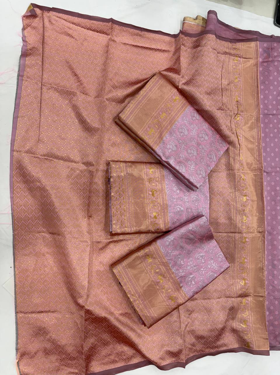 Soft Lichi Silk Saree with Rich Jacquard Work