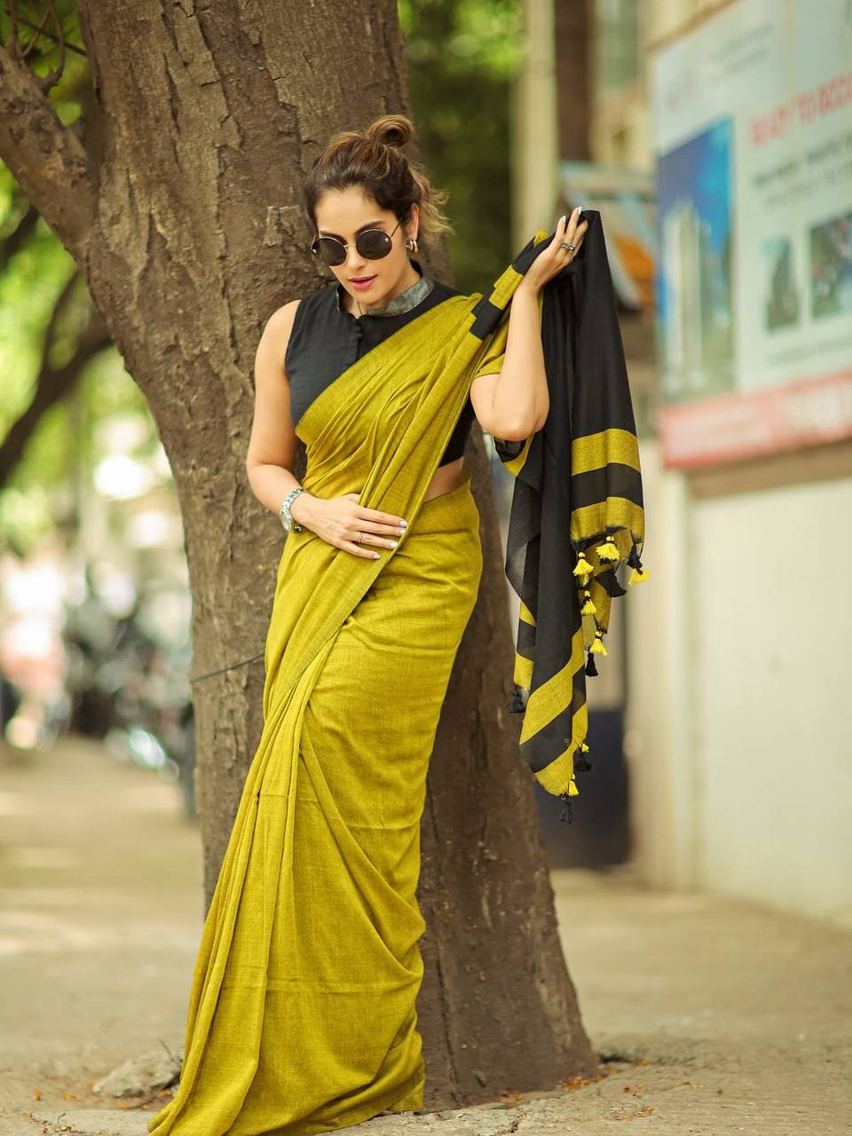 Elegant Soft Lilan Slab Saree Rich Pallu